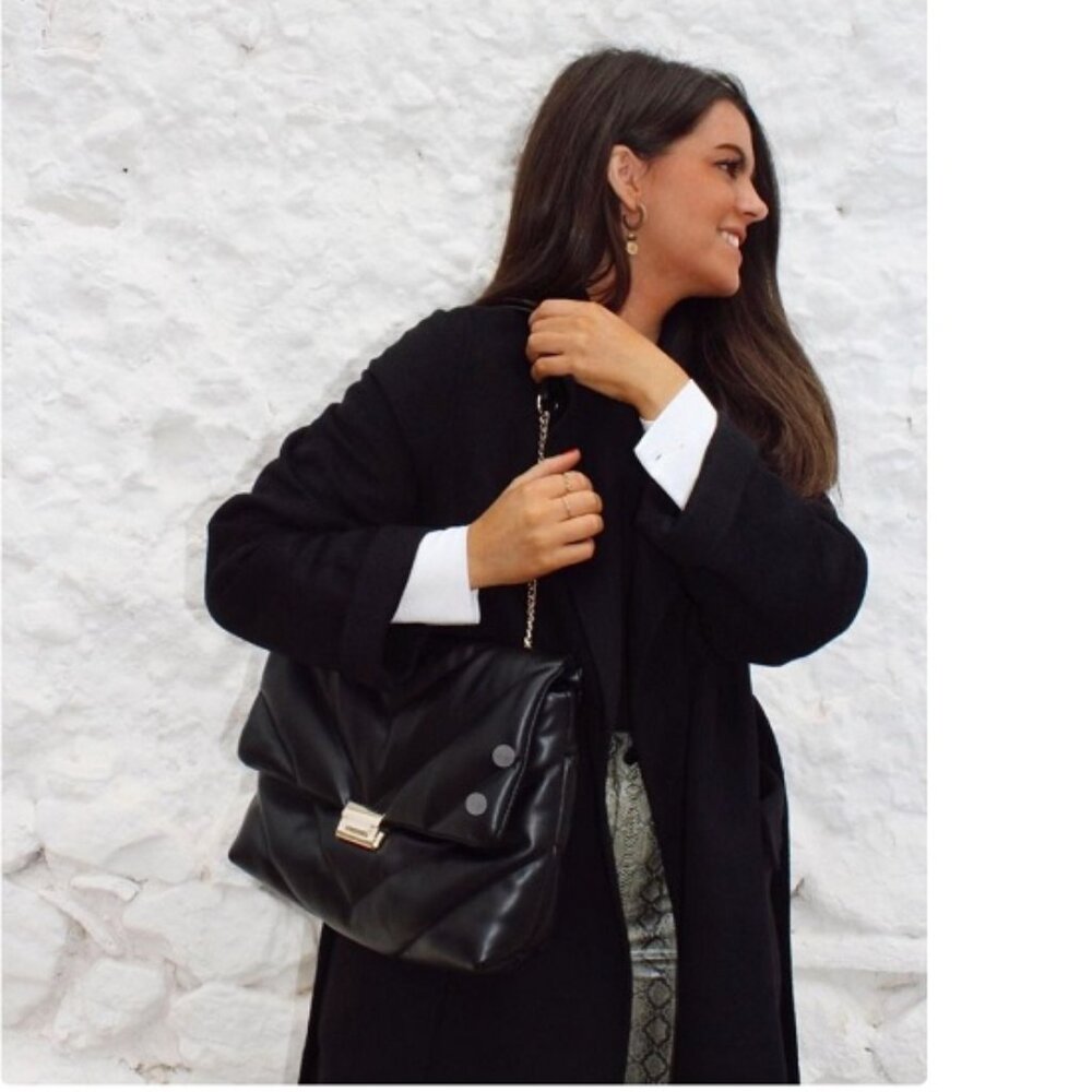 ZARA Quilted Maxi Crossbody Bag - Picture 4 of 14